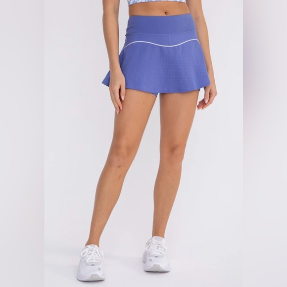 Mono B Blue Active Skort with Built-In Shorts Size Small - Picture 1 of 10